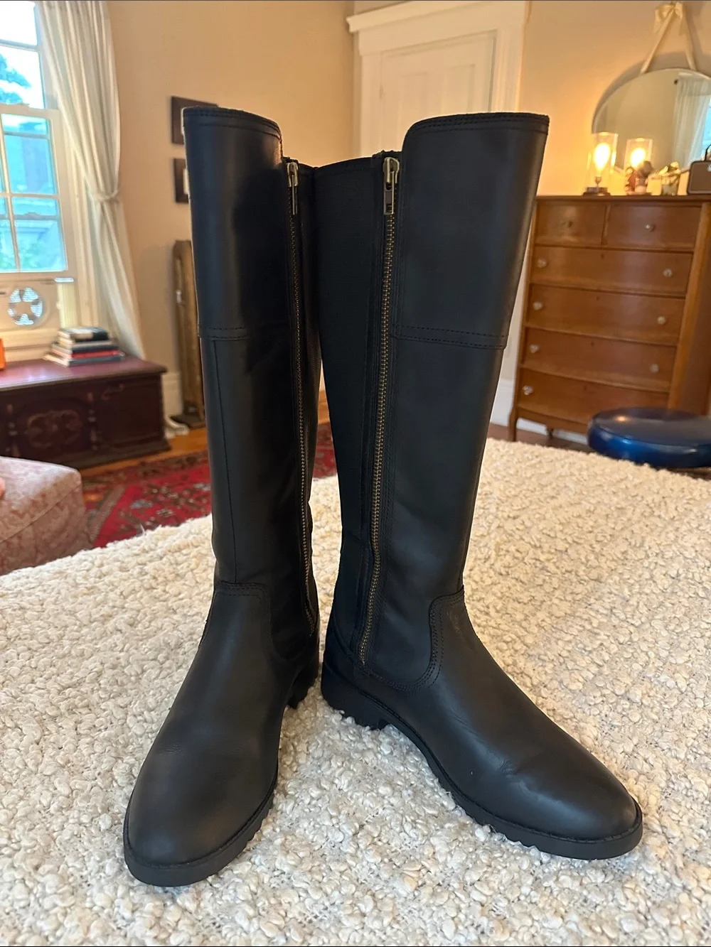 Ariat Black Waterproof Leather Knee High Riding Boots